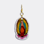01_ARETE BADGE VIRGENCITA 2025 Single SAO Virgin of Guadalupe earring with its hook