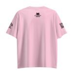 Back of the Barrio Pink T-shirt with the small Electronic Cats logo