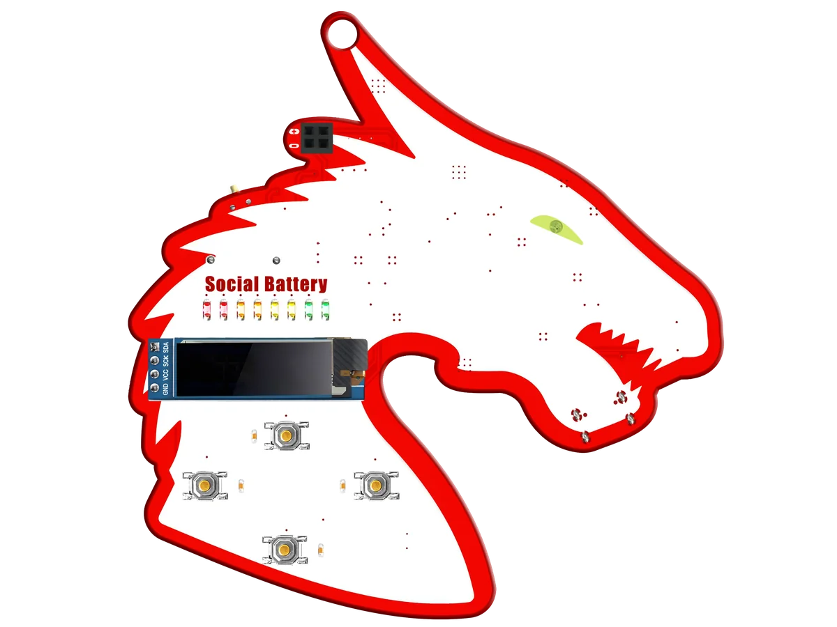 DragonJAR Con 2024 electronic badge by Electronic Cats