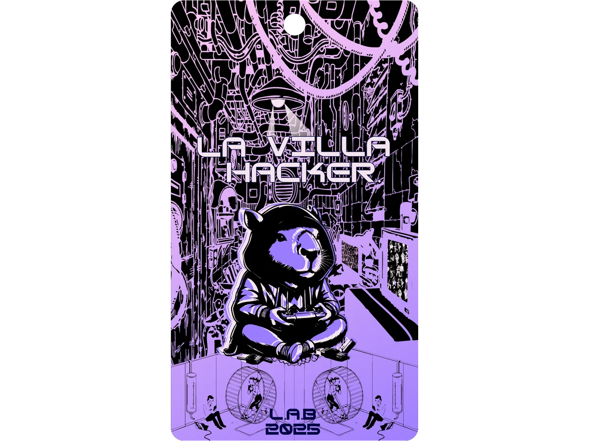La Villa Hacker 2025 electronic badge by Electronic Cats