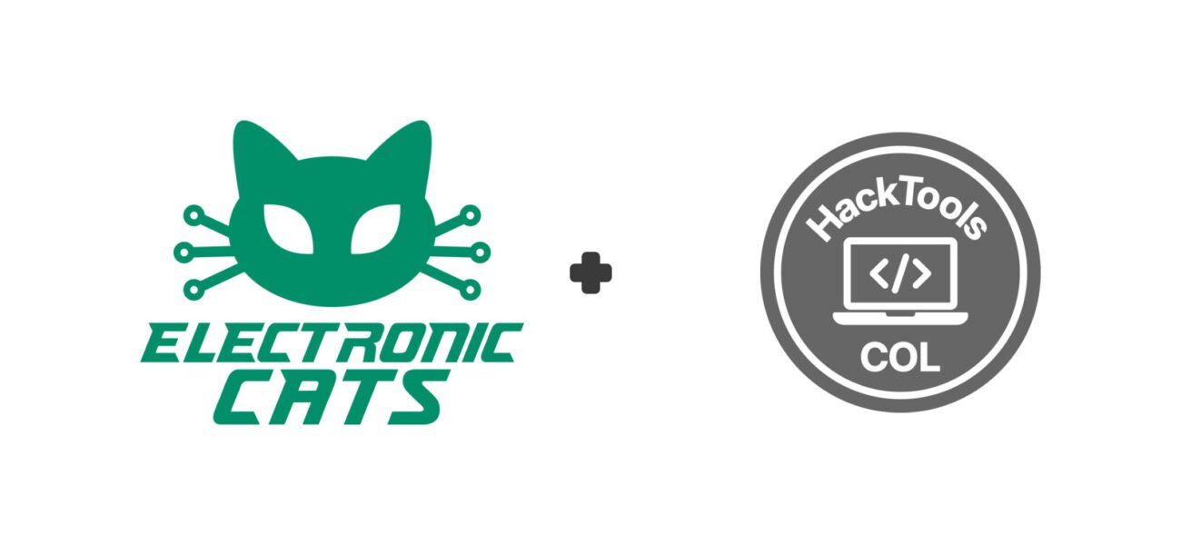 Logos de Electronic Cats y HackTools Colombia, distribuidor oficial en Colombia