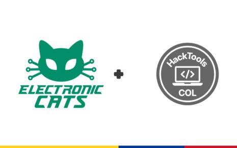 Logos de Electronic Cats y HackTools Colombia, distribuidor oficial en Colombia